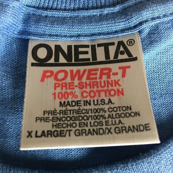 Vtg. ONEITA 1997 CAMPUS MINISTRIES T-Shirt Blue - Picture 8 of 8